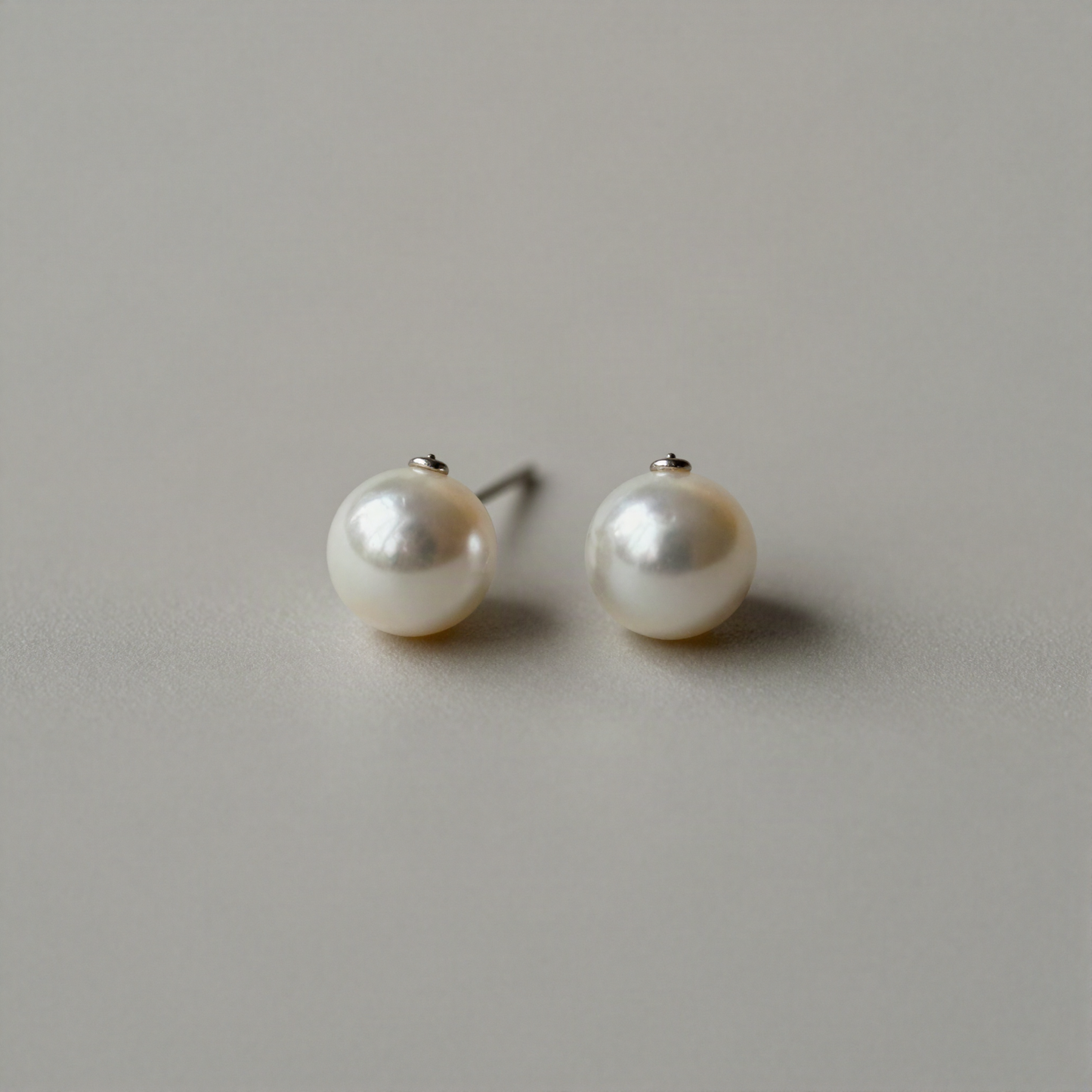Pearl Stud Earrings, 8mm