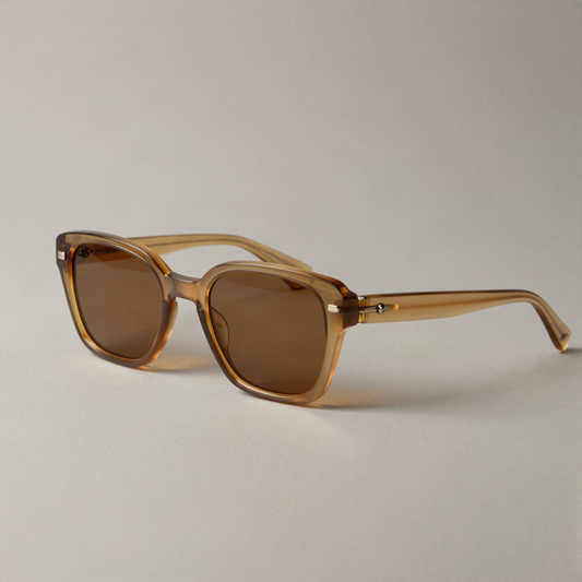 Oversized Square Sunglasses, Amber