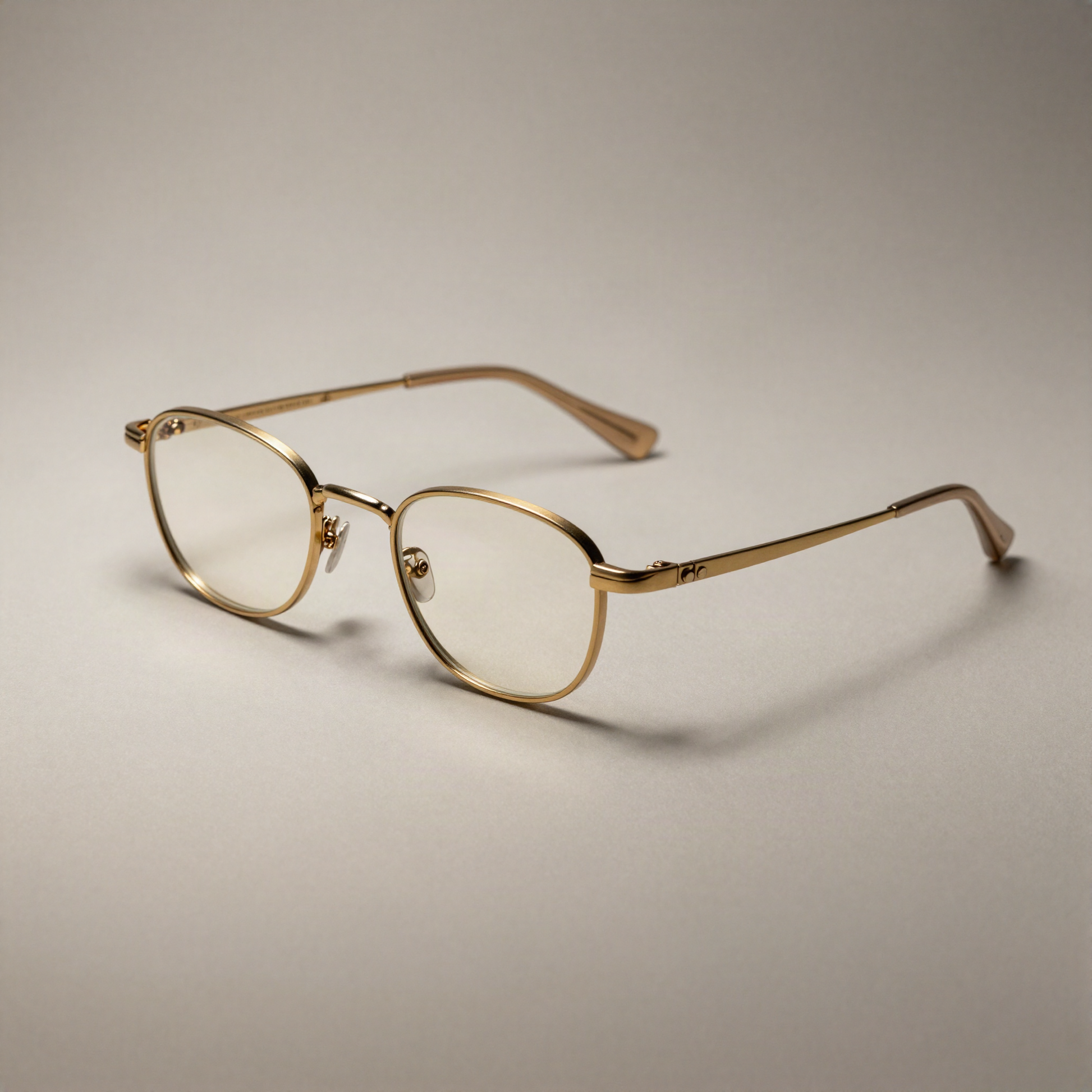 Half-Rim Reading Glasses, Antique Gold