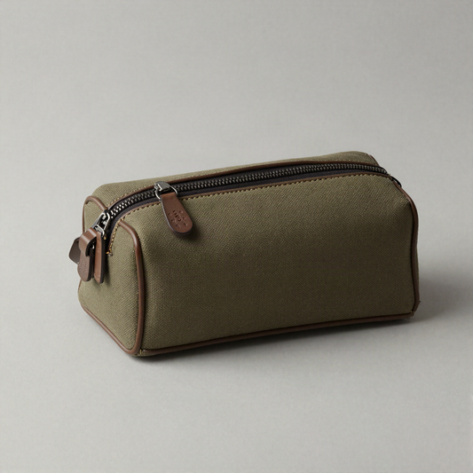 Waxed Canvas Dopp Kit