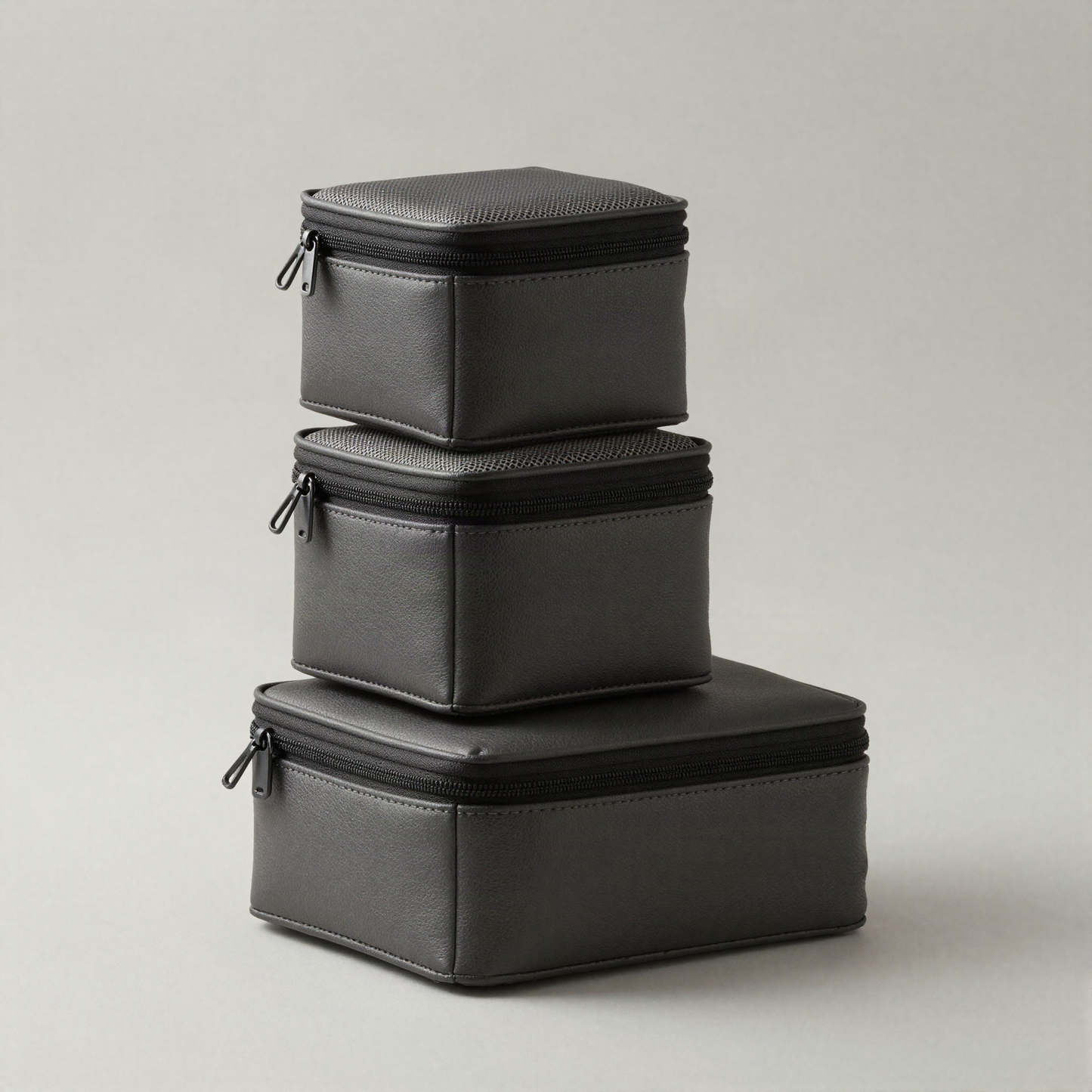 Packing Cube Set of Three, Charcoal