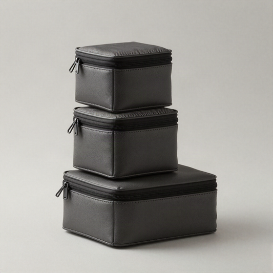 Packing Cube Set of Three, Charcoal