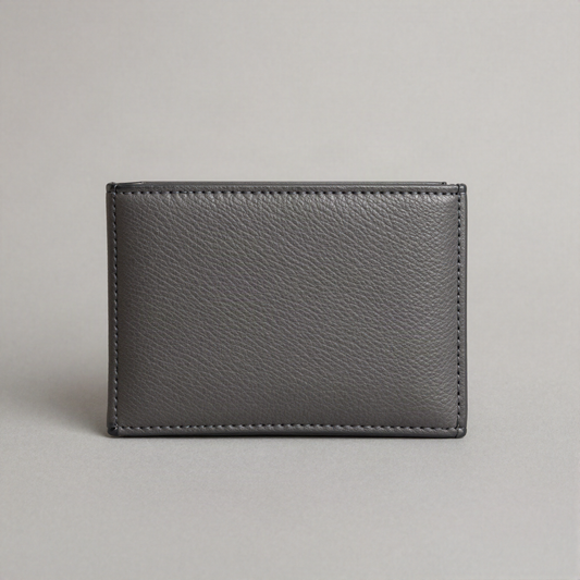 Pebbled Leather Long Wallet