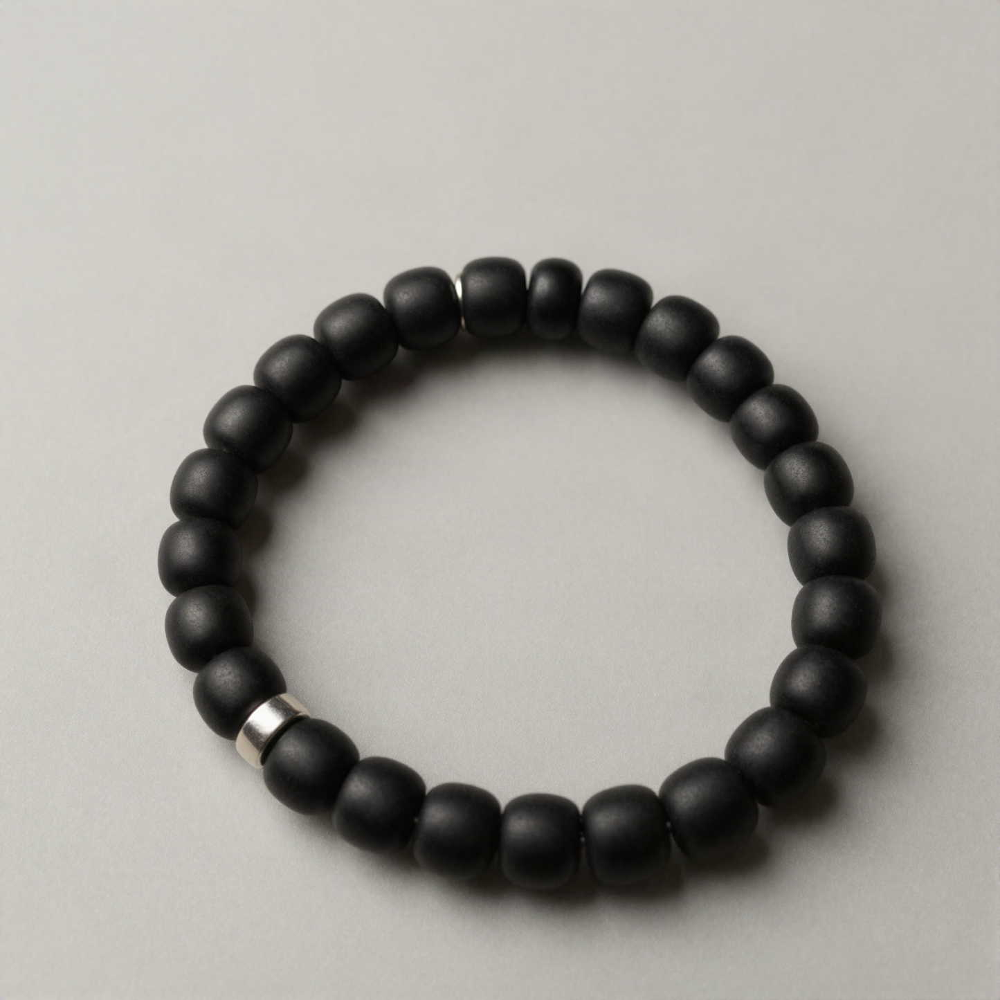 Beaded Onyx Bracelet, 6mm