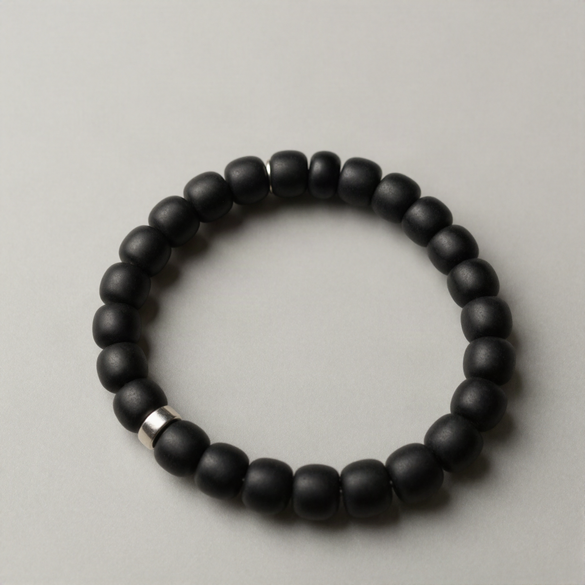 Beaded Onyx Bracelet, 6mm